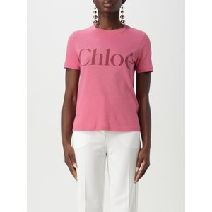 Chloé - Baby Fit Logo T-Shirt - Fuchsia - Katoen