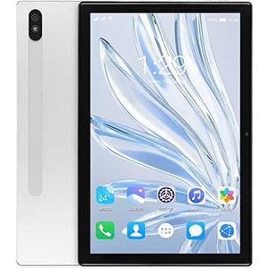 Tablet PC, 10,1 Inch Witte 4G Tablet Bellen 100-240V 7000mAh Batterij 5G WIFI voor Leren voor 12 (EU-stekker)