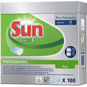 Sun Professional Vaatwastabletten All-in-1 Eco Pro Formula 100 stuks