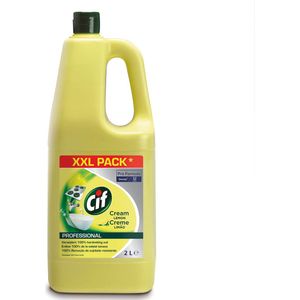 Cif schuurcrème citroen, flacon van 2 liter