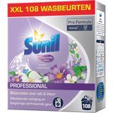 Sunil - Professional Wasmiddel Poeder - Lavendel & Chinese Bloesem - 108 Wasbeurten - Pro Formula 7,56 kg