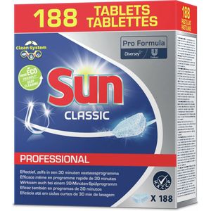 Sun Professional Classic vaatwastabletten (188 vaatwasbeurten)
