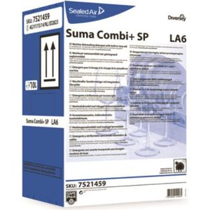 Suma Combi+ LA6 10L - Vloeibaar vaatwasmiddel en naspoelmiddel gecombineerd in één product, voor middelhard tot hard water