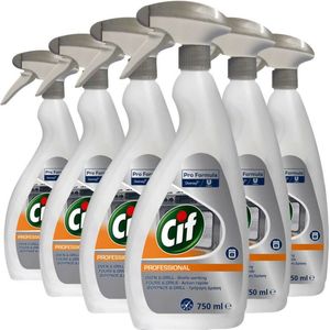 Cif Reiniger voor oven en grill Pro Formula verwijdert sterk ingebrand vuil 6 x 750 ml