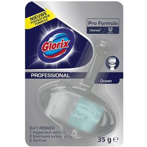 Glorix - Ocean Fresh - Toiletblok - 12 Stuks - Met Houder