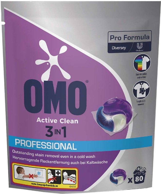 OMO - Wasmiddel Capsules - Active Clean - 80 Stuks
