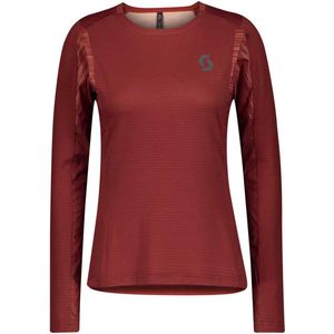 Scott Trail Run T-shirt Met Lange Mouwen Rood S Vrouw
