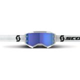 Crossbril Scott Fury Wit-Blauw Chrome