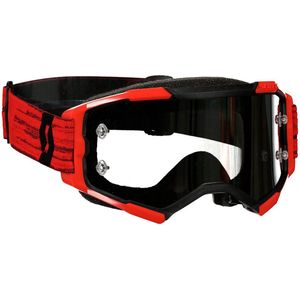 Scott Goggle Fury | Dark Red Silver Chrome Works