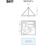 Bach Wickiup 4 4-persoonstent (meerkleurig)