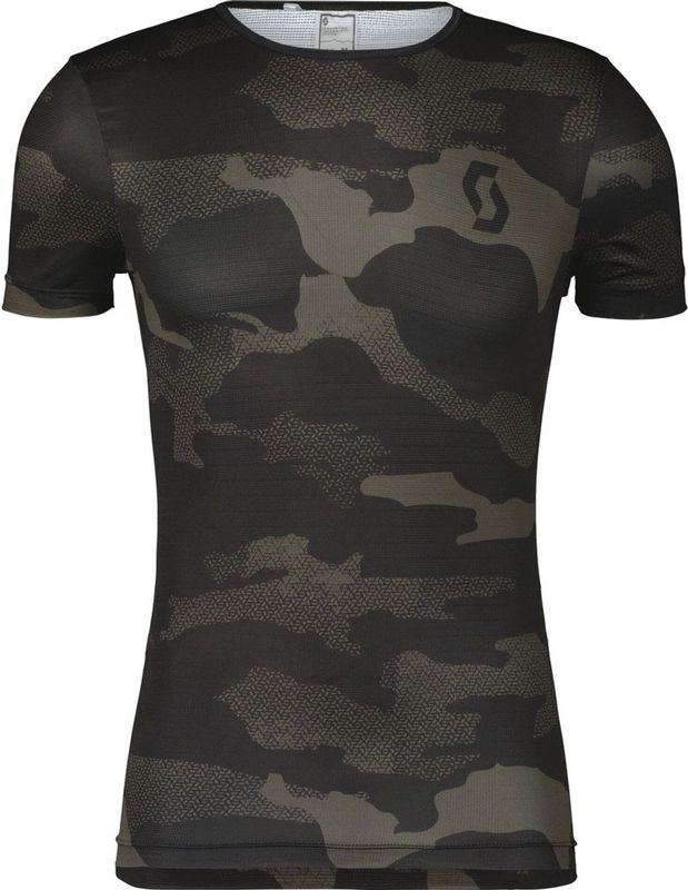 Scott - Underwear Carbon Camo - Heren Basislaag - Korte Mouwen