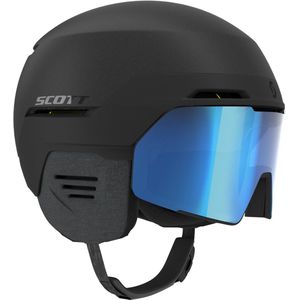 Scott Blend Plus LS skihelm met geïntegreerde skibril - zwart - maat S 51-55 cm