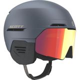 Scott Blend Plus LS skihelm met geïntegreerde skibril - blauw - maat S 51-55 cm