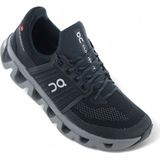 On Running - Cloudswift 4 - Hardloopschoenen - Black - Platgebreid Mesh