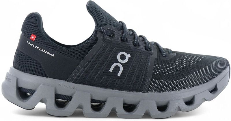 On Running - Cloudswift 4 - Hardloopschoenen - Black - Platgebreid Mesh