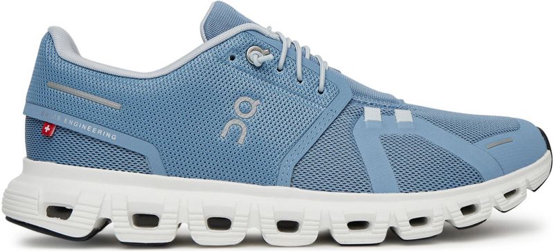 On Running - Cloud 6 - Hardloopschoen - Chambray White - Gerecycled Polyester