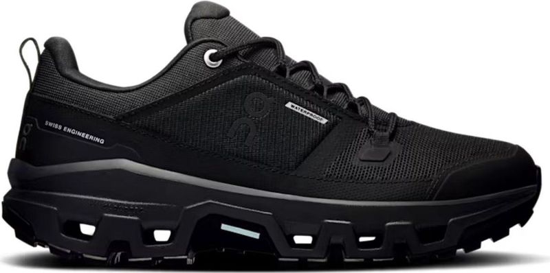 On - Cloudrock Low WP - Wandelschoenen - Zwart - Waterdicht