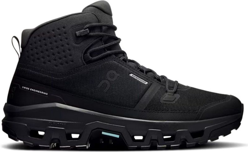 ON - Cloudrock Mid Waterproof - Hoge Wandelschoen - Black - Dames