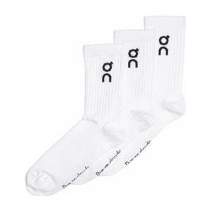 Hardloopsok On Running Unisex Logo High White (3 Pack)-Schoenmaat 35