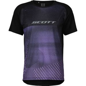 Scott - M's Trail Tuned SS - T-shirt - Zwart/Paarse Accenten - Polyester