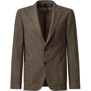 Strellson - Acon - Colbert - Bruin - Geruit - Wol-Stretch - Normale Fit