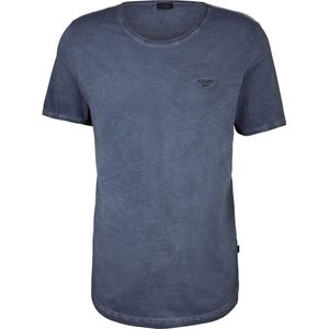 T-shirt - Mélange - Jersey - Ronde Hals - Kwartmouw