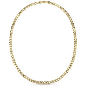 Guess heren stalen goldplated collier MY CHAINS