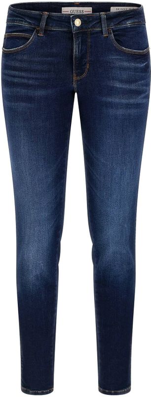 GUESS - Curve X - Jeans - Blauw Denim - Skinny - Mid Waist