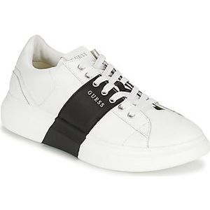 Guess Vibo, heren sportschoenen, wit, zwart, 45 EU, Wit Zwart, 45 EU
