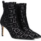 Guess - Dafina - Veterboots - Zwart - Velour en Leatherlook - Rubber Zool