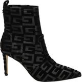 Guess - Dafina - Veterboots - Zwart - Velour en Leatherlook - Rubber Zool