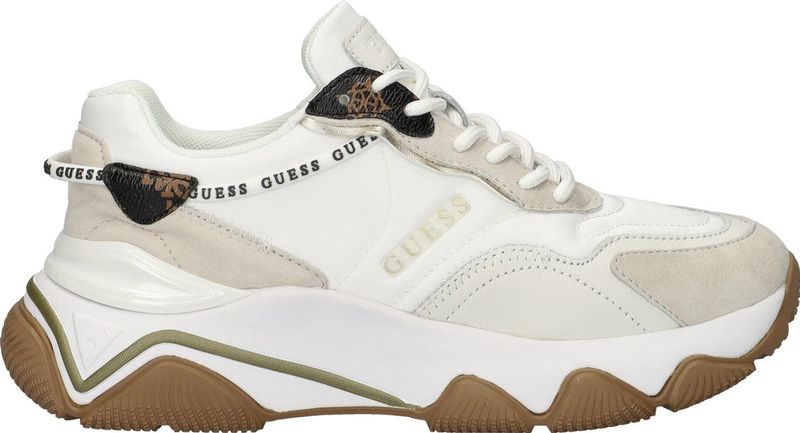Guess Micola dames sneaker - Beige wit