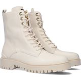 Guess - Dames Veterboot - Off White - Leer