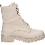 Guess - Dames Veterboot - Off White - Leer