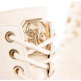 Guess - Dames Veterboot - Off White - Leer