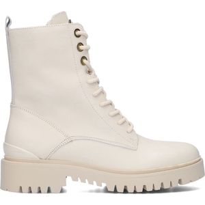 Guess - Dames Veterboot - Off White - Leer