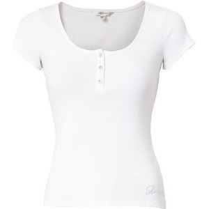 Guess - Karlee Jewel Btn Henley - T-shirt - Dames