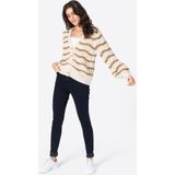 Imprimétop - Blauw Wit - Gemengde Viscose - Korte Mouwen - Slim Fit