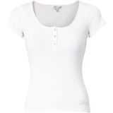 Imprimétop - Blauw Wit - Gemengde Viscose - Korte Mouwen - Slim Fit