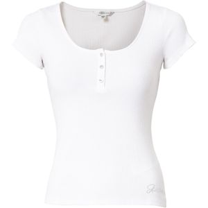 Imprimétop - Blauw/Wit - Gemengde Viscose - Korte Mouwen - Slim Fit