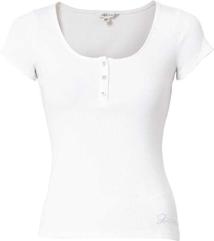 Imprimétop - Blauw Wit - Gemengde Viscose - Korte Mouwen - Slim Fit