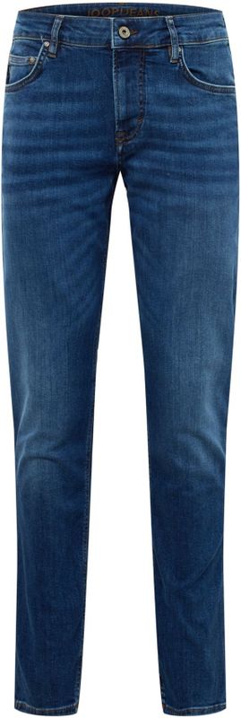 Jeans - Turquoise Aqua - Metalen Ritssluiting - Riemlussen - Steekzakken