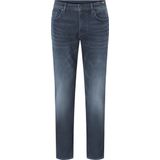 Stretchbroeken - Navy - Denim - Riemlussen - Ritssluiting