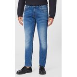 Jeans - Turquoise Aqua - Riemlussen - Steekzakken - Metalen Ritssluiting