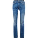 Jeans - Turquoise Aqua - Riemlussen - Steekzakken - Metalen Ritssluiting