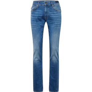 Jeans - Turquoise Aqua - Riemlussen - Steekzakken - Metalen Ritssluiting