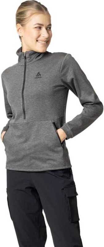 Odlo - Ascent 365 - Halve Rits Sweatshirt - Grijs