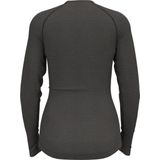 Ondershirt Odlo Women Bl Top Crew Neck L/S Natural Performance Grey Melange Dark Grey Melange