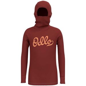 Odlo - ACTIVE WARM ECO KIDS - Facemask Hoodie - Zwart - 100% Gerecycled Polyester