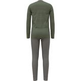 Odlo - Active Warm Eco Set - Basislaagset - Staalgrijs - Groen - Uniseks